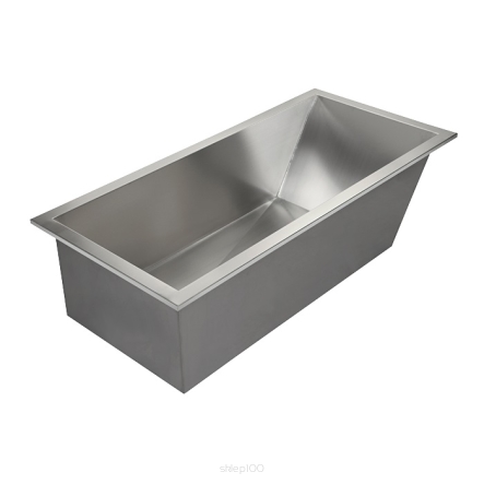 Wanna ze stali nierdzewnej  1700 x 800 mm / SLSN 09  / Stainless steel bath tub, brushed 